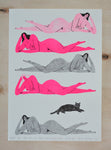 "paint me like one of those french girls" pink riso