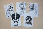 postcard set monkeys 2