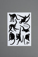 spider monkey sticker sheet