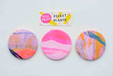 SURPRISE abstract riso print pocket mirror