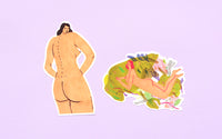 pink girls stickers