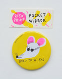 "bad rat" riso print pocket mirror