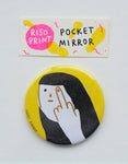 "fck off" riso print pocket mirror
