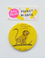 "hello" riso print pocket mirror