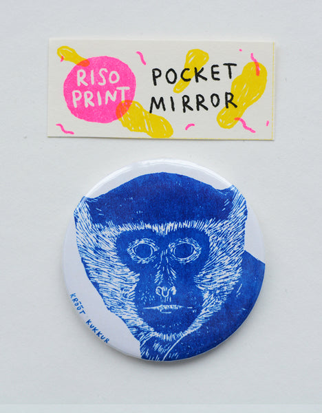 "inseparable" riso print pocket mirror