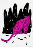 "pink leopard"A3 riso